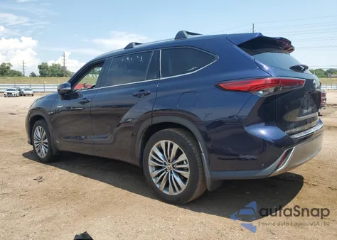 2021 Toyota Highlander Hybrid Platinum из США, поврежденный, VIN 5TDEBRCHXMS027005